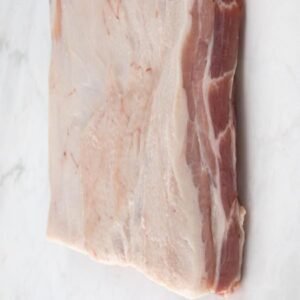Features: Superior Quality: Our pork belly is sourced from trusted suppliers who adhere to rigorous quality standards, ensuring that you receive pork of the highest quality. Exquisite Flavor: The Skinless Pork Belly is renowned for its exquisite, rich flavor that is sure to tantalize your taste buds. Its perfect balance of meat and fat guarantees a sumptuous dining experience. Carefully Packaged: Our Skinless Pork Belly is meticulously packaged to preserve its freshness, allowing for convenient storage and portioning. Specifications: Cut: Skinless Pork Belly Packaging: Individually vacuum-sealed for convenience and hygiene. Storage: Frozen at or below -18°C to ensure long-lasting freshness. Shelf Life: As per the expiration date indicated on the packaging. Quantity: Available in various quantities to cater to your specific needs.