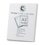 Empire Imports 24 lb. A3 Size Multi-Purpose Paper, Ream, 250 Sheets, White (A324R)