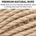 Furhaven 33-Feet x 6mm Natural Sisal Twine Rope for Crafts, DIY