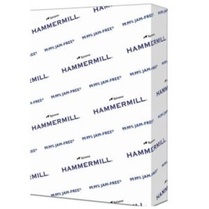 Hammermill A4 Paper, 20 lb Copy Paper (210mm x 297mm) – 1 Ream (500 Sheets) – 92 Bright, Made in the USA, 105500R, White
