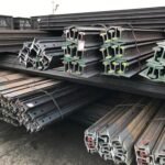 Steel Rails Track 55Q Q235 R50 65 Light Heavy Rails Train Hot Rolling Used Guard Railroad Tubular Steel Railing