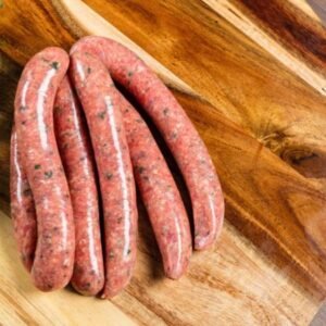 Venison and Lamb Dried Peaches and Cashew Nuts Sausage